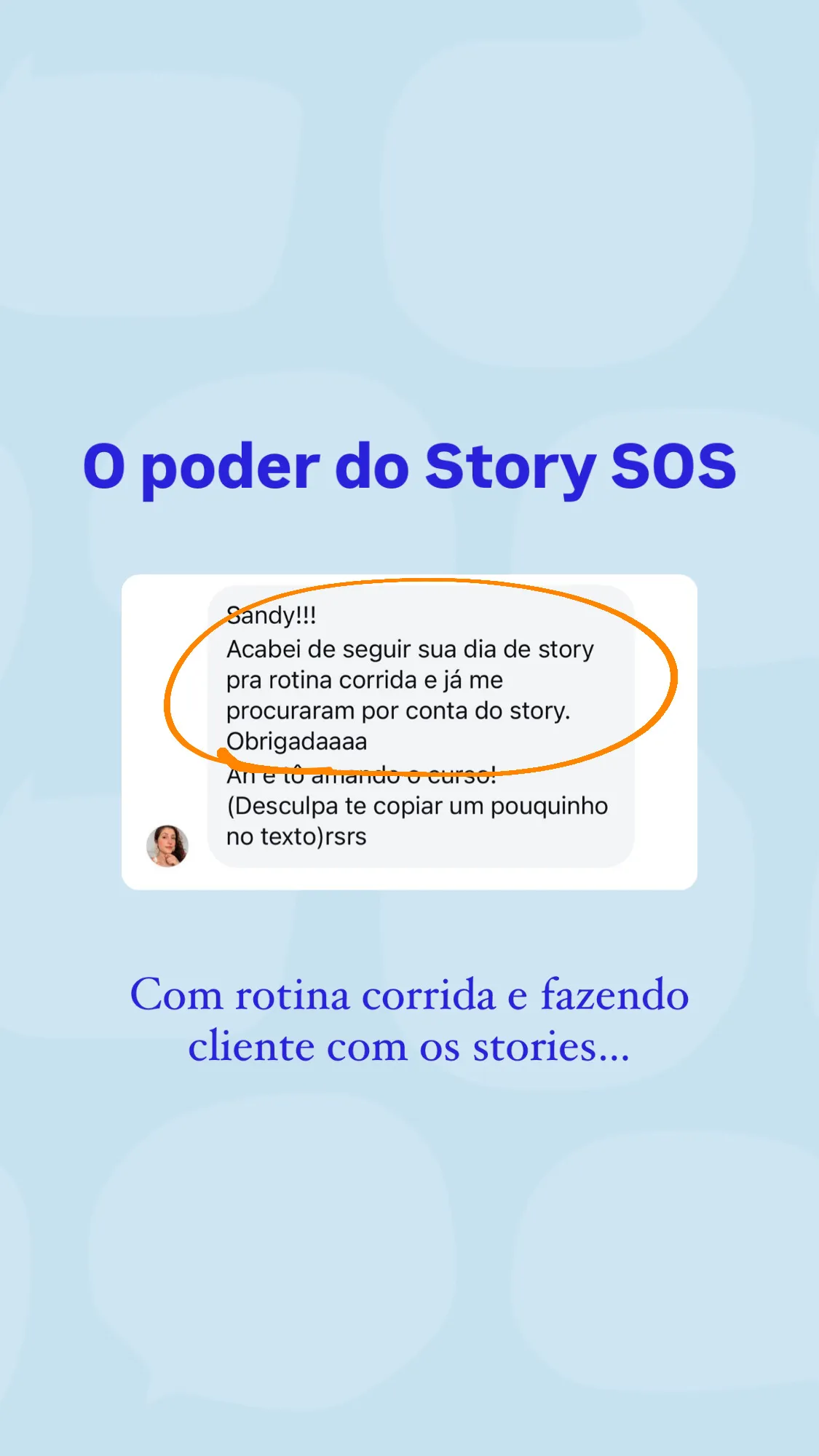 Modelo de story pronto - Story SOS