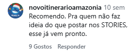 Comentário: Pra quem não faz ideia do que postar nos Stories, esse já vem pronto.
