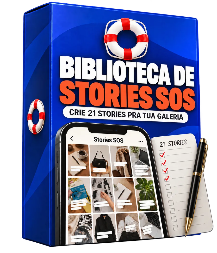 Biblioteca de Stories SOS para guardar teus Stories prontos